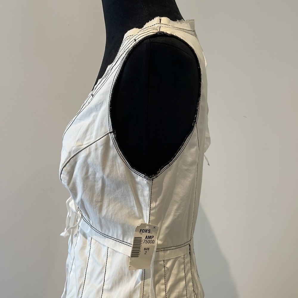 SUMMER DRESS WITH CONTRAST STITCHING - Picture 7 of 9